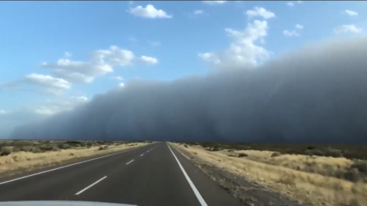 Así fue el violento temporal que azotó Chubut
