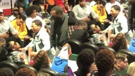 Video escándalo; un boxeador agarró del cuello a la madre de su hijo en público