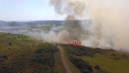Incendio descontrolado en Punta del Este
