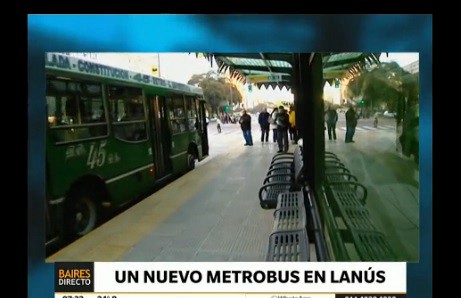 Un nuevo metrobus en Lanús