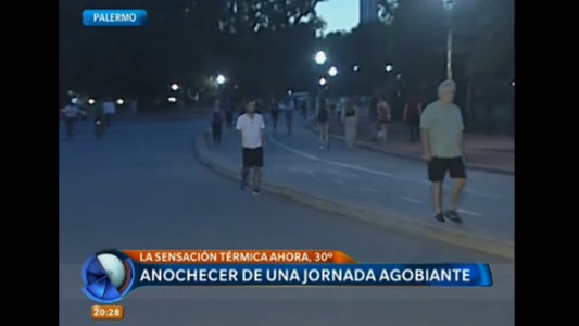 Anochecer de una jornada agobiante