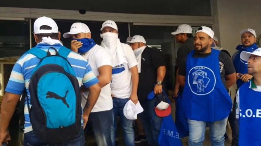 Tensión y disturbios en la puerta de la sede de SOEME en Capital Federal