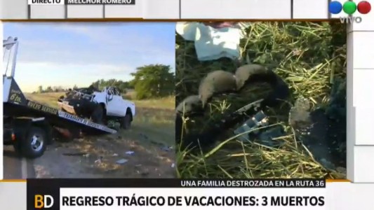 Melchor Romero: tres víctimas fatales al chocar un auto y un camión