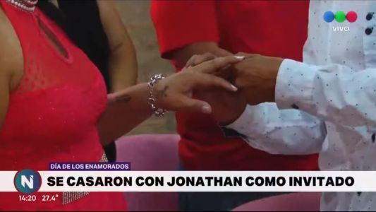 Se casaron en el día de San Valentín