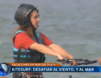 Kitesurf: desafiar al viento...y al mar