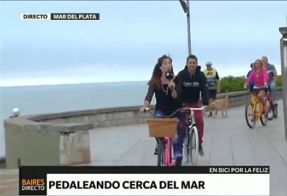 Mar del Plata: pedalear en bicicletas recicladas