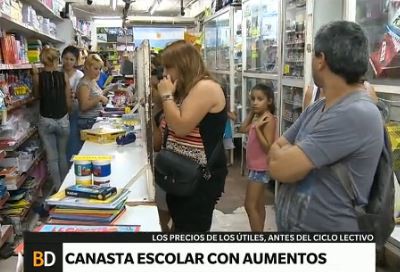 Aumenta la canasta escolar