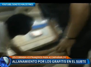 Allanamientos por grafitis en el subte