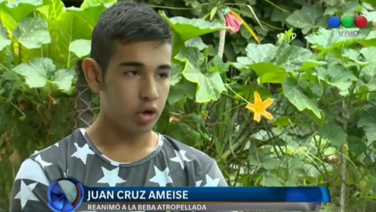 El chico de 15 años que le salvó la vida a la beba atropellada junto a su mamá