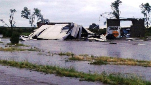 Fuerte temporal en Córdoba y San Luis