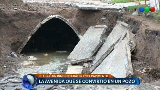 Un cráter en Ramos Mejía