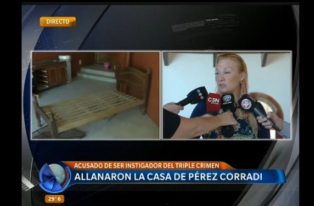 Allanaron la casa de la exesposa de Pérez Corradi