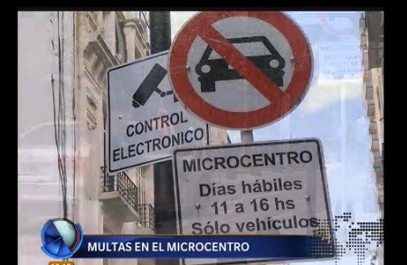 Multas para los que ingresen sin permiso al microcentro porteño