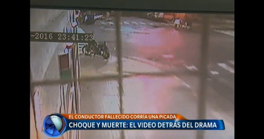Choque y muerte: el video detrás del drama