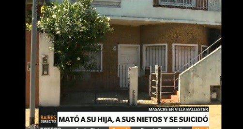 Horror en Villa Ballester: mató a su hija, a sus dos nietos y se suicidó