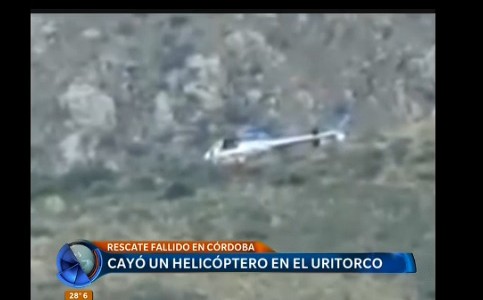 Cayó un helicóptero mientras intentaban un rescate en el cerro Uritorco