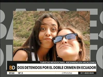 Dos detenidos por el crimen de las turistas argentinas en Ecuador