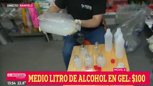 Coronavirus: un laboratorio del conurbano ofrece alcohol en gel a precio de costo
