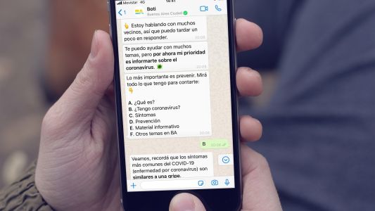 Buenos Aires integra WhatsApp a su servicio de atención por el coronavirus