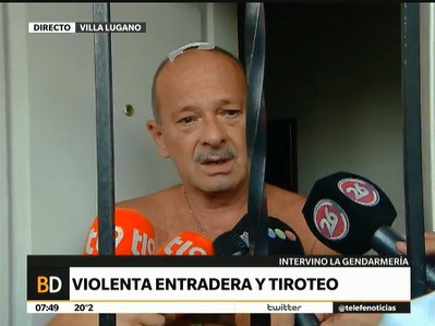 Violenta entradera con ametralladoras en Villa Lugano