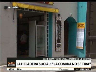 La primera "heladera social" del país