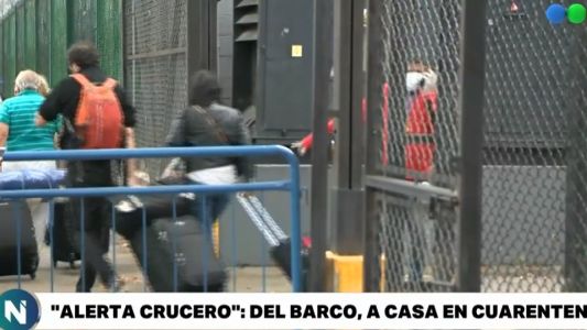 Continúa el operativo de sanidad al crucero de Brasil en el puerto de Buenos Aires