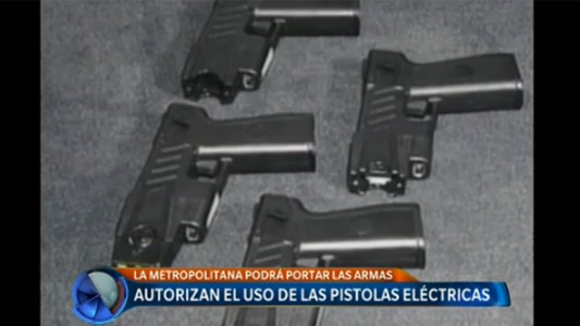 Autorizan el uso de pistolas eléctricas