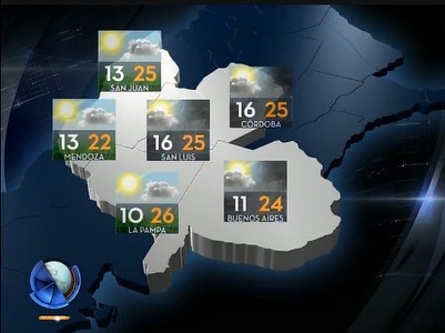 Viernes nublado con máxima de 24 grados
