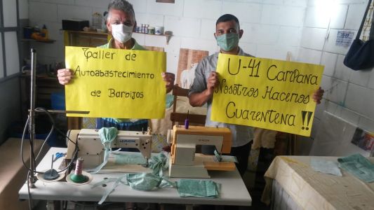 Coronavirus: internos de cárceles bonaerenses fabricarán cerca de 3 mil barbijos diarios