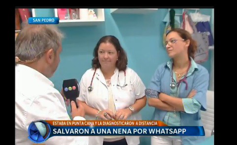 Pediatras diagnosticaron por WhatsApp y le salvaron la vida a una beba