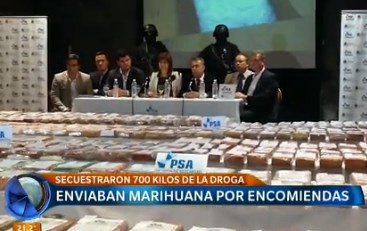 Enviaban marihuana en encomiendas
