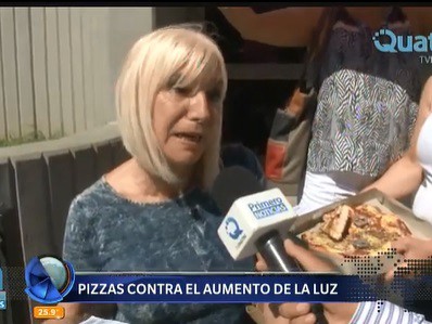 Pizzas para pagar el aumento de la luz