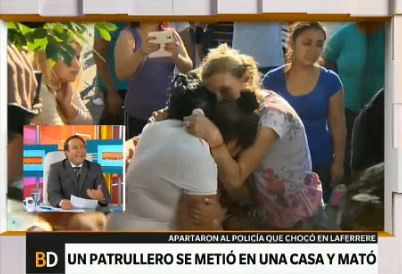 Hoy declara el policía que embistió una casa y mató