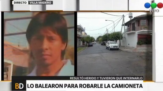 Lo balearon para robarle la camioneta