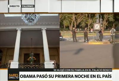 Obama pasó su primera noche en el país