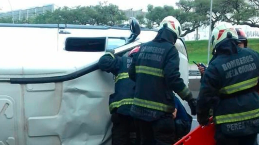 Choque múltiple en la General Paz en plena cuarentena: tres heridos