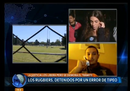 Los rugbiers, detenidos por un error de tipeo en Brasil