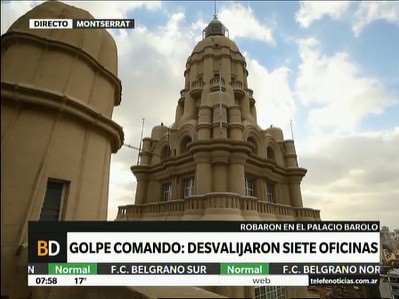Desvalijaron siete oficinas del Palacio Barolo