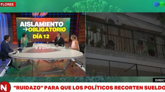 Segunda noche de "ruidazo" para que los políticos se bajen los sueldos