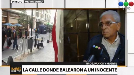 La calle donde balearon a un inocente