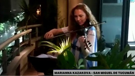 La emocionante interpretación de la marcha de Malvinas