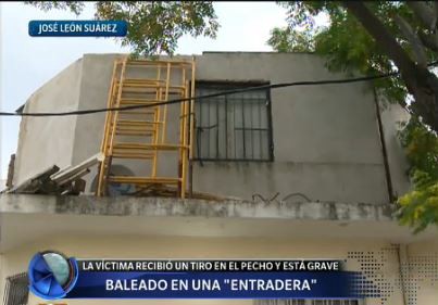 José León Suárez: balean a un hombre en una "entradera"