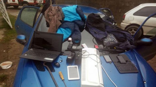 Salió a robar en auto con su hija de 3 años