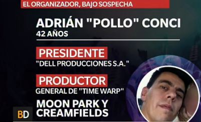 Adrián Conci, organizador de la Time Warp, decidió no entregarse a la justicia