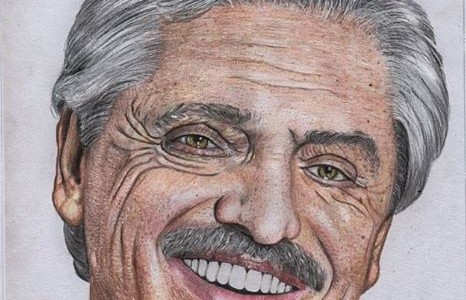Alberto Fernández agradeció el dibujo de un estudiante de secundaria de Berazategui