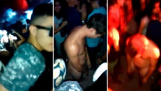 Video polémico: desnudo y en trance en el medio de la pista de la Time Warp