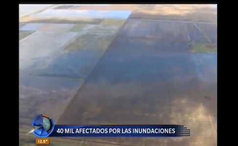 Inundaciones: 40 mil afectados
