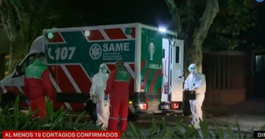 Así fue el traslado de los pacientes con coronavirus en el geriátrico