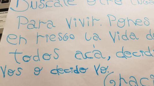 Grave amenaza a un médico: "Buscate otro lugar para vivir, decidí vos o yo"
