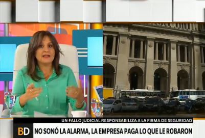 La alarma no sonó y los indemnizaron